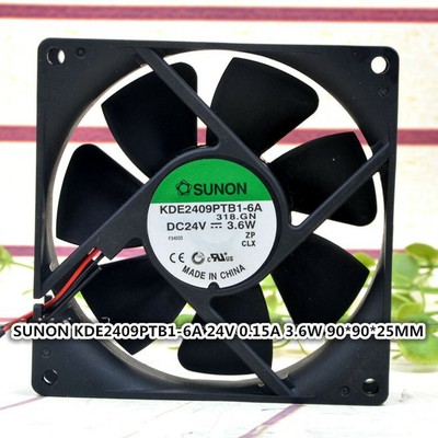 SUNON KDE2409PTB1-6A 24V 3.6W 9025 2-pin double ball Siemens inverter fan