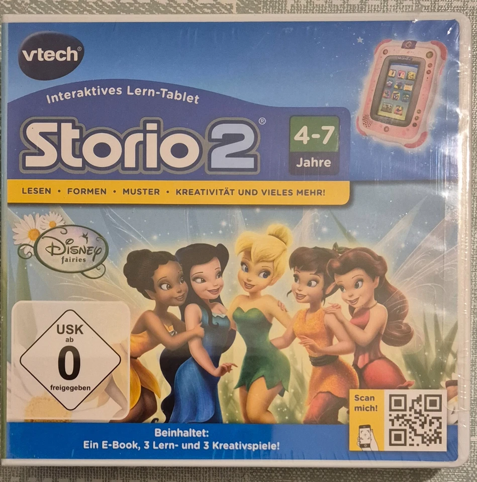 🍀🍀🍀VTech 80-230304 - Lernspiel Tinkerbell Storio 2🍀🍀🍀