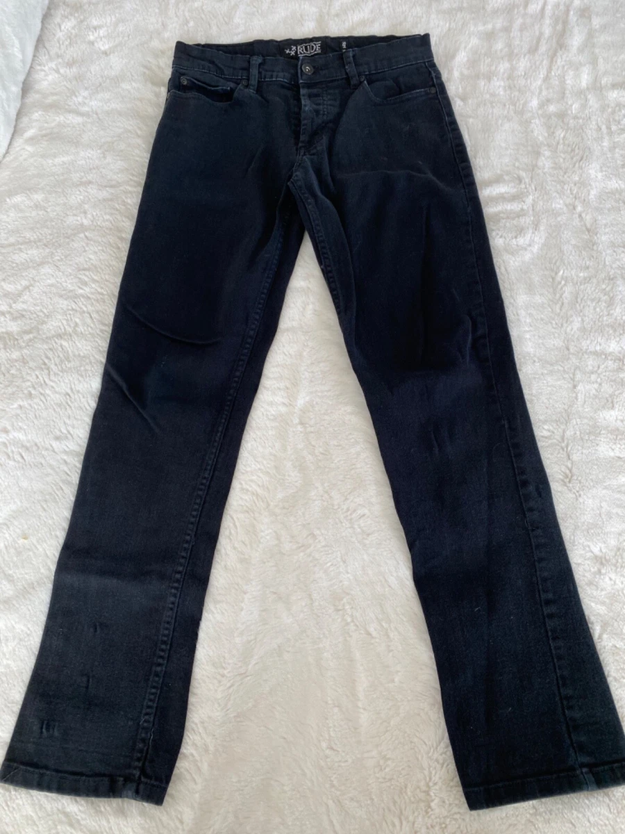 womans slim straight black jeans by XXX RUDE size 28 | eBay