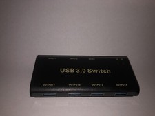 USB 3.0 Sharing Switch Selector 2 in 4 out Switch/Adapter PC Up to 5 Gbps NEW.