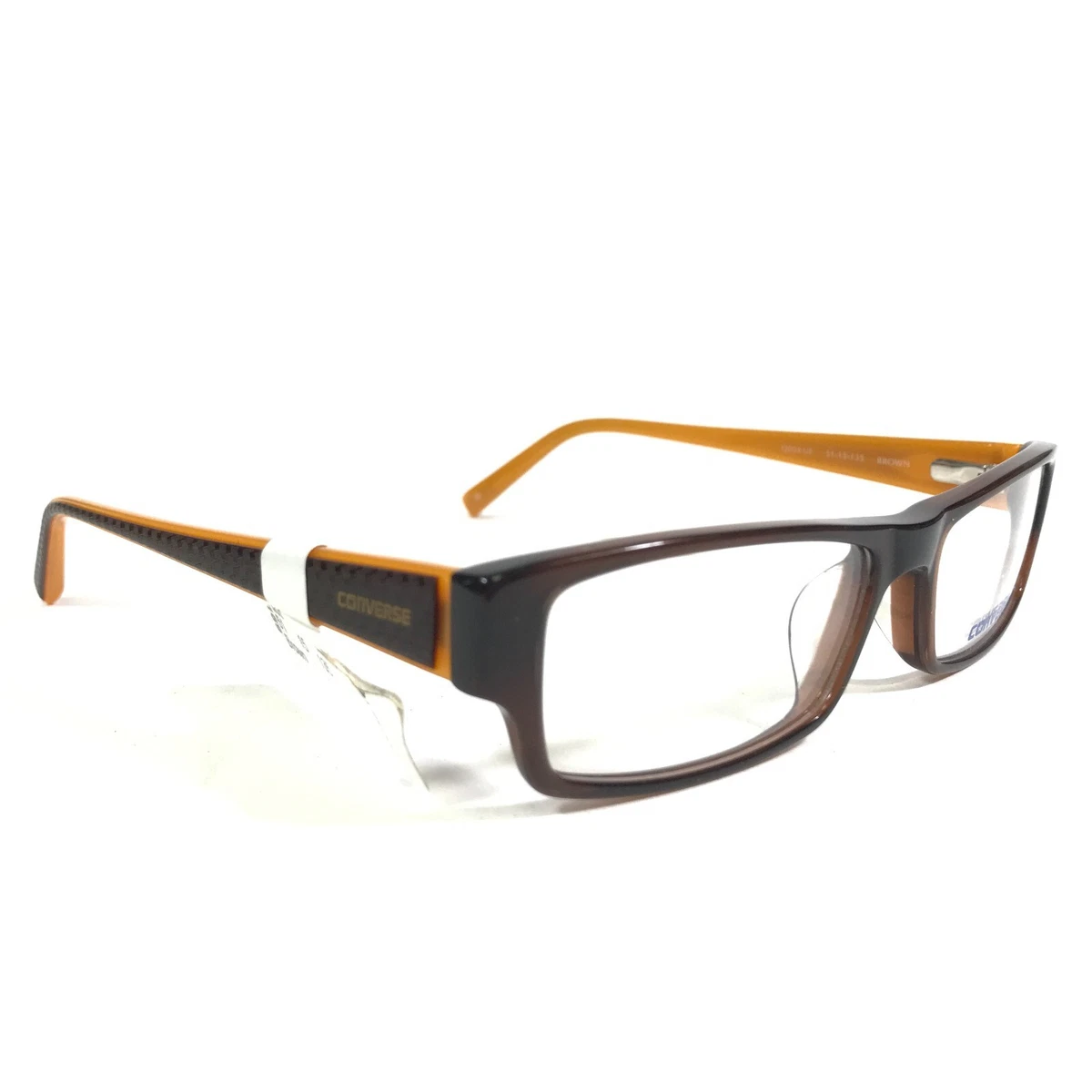 Converse Q004 UF BROWN Eyeglasses Frames Orange Rectangular Full Rim 51 15 135