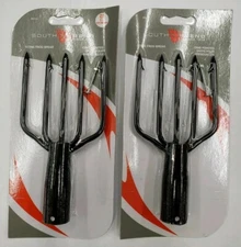 2 Packs South Bend Frog Gig Spear 5 Tine, Heavy Duty for BIG FROGS