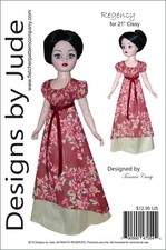 Regency Doll Clothes Sewing Pattern for 21" Modern Cissy Alexander Dolls