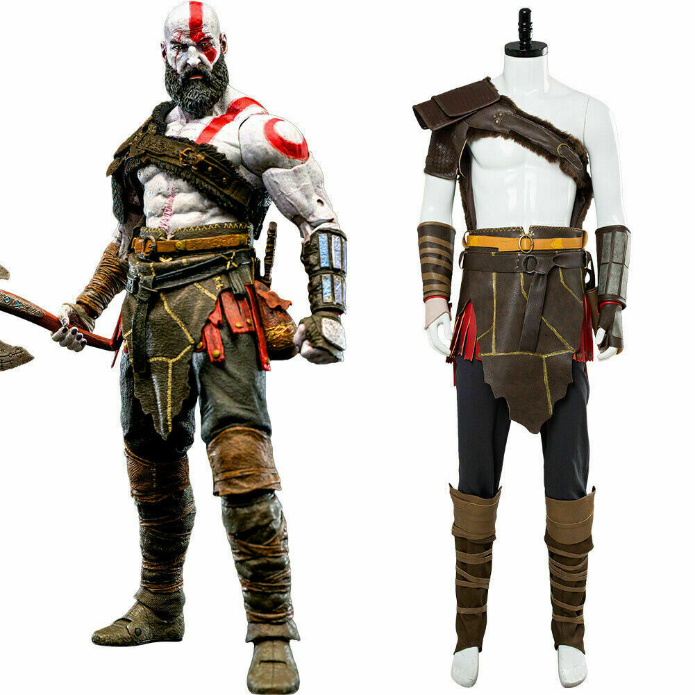 God of War Kratos Nordic Outfit Cosplay Costume Armor Spartan