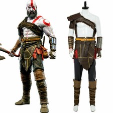God of War 4 Kratos Nordic Outfit Cosplay Costume Armor Spartan Battle Suit &