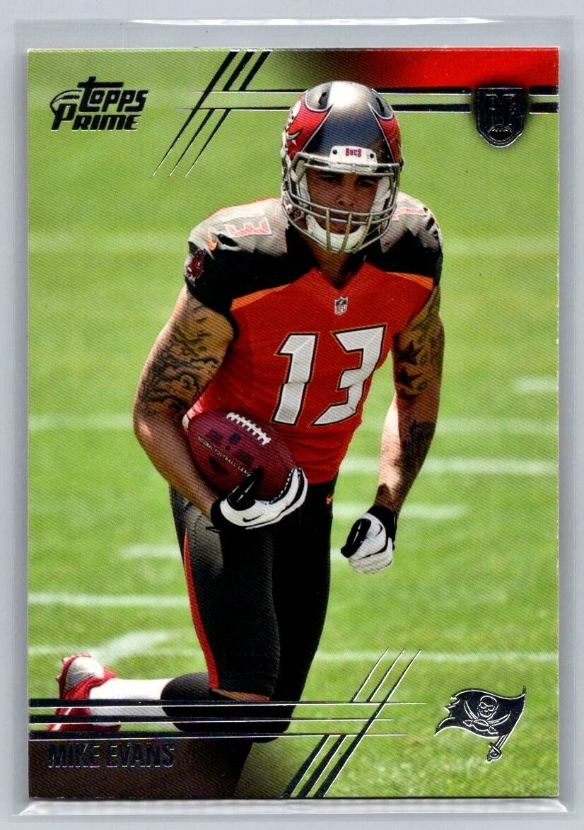 Mike Evans Topps Prime #101 Ball in Right Arm-Silver Rainbow