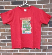 Vintage Alabama The Heart Of Dixie TShirt Size L Large Red