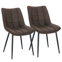Esszimmerstuhl Polsterstuhl Wohnzimmerstuhl Aus Stoffbezug Metall Bh247Dbr-2