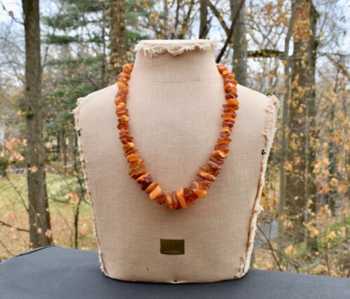 Huge Natural Raw Amber Baltic Butterscotch Honey Amber necklace 116 Grams. - Picture 2 of 12