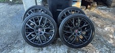 19” Subaru STi STI WRX Gloss Black Wheels Rims Rines Stock Factory OEM (4)