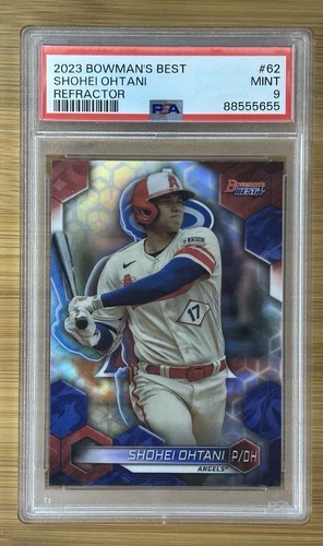 PSA 9- 2024 Bowman’s Best Refractor #62 Shohei Ohtani