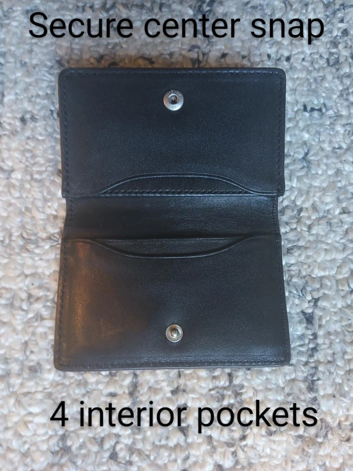 JACK SPADE Vertical Card Case leather Wallet holder NWT + Box holiday gift Men's - Image 4 of 4
