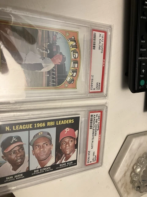 1967 Topps - Roberto Clemente, Hank Aaron, Dick Allen #242