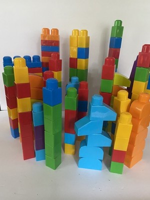Mega Bloks BIG Lot Building blocks first builder Toddler assorted shapes & color