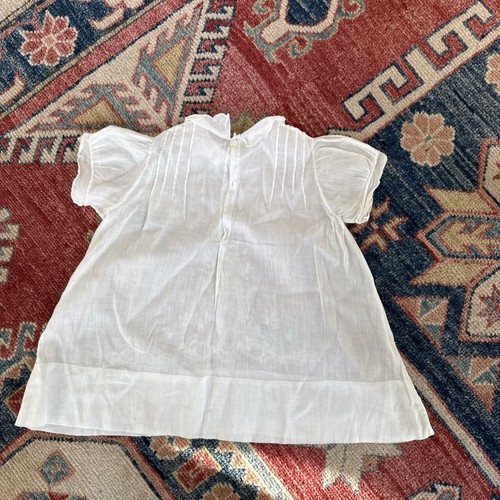 Madeira Hand Embroidered Floral & Cutwork Vintage Baby Dress Lace 0-3 Mos - Picture 9 of 15