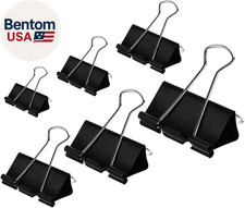 Binder Clips Paper Clamps Assorted Sizes 100 Count Black , X Large, Large, Medi