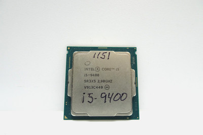 Intel Core i5-9400 CPU | 6 Cores | 6 Threads | 4.1 GHz | 1151 Socket