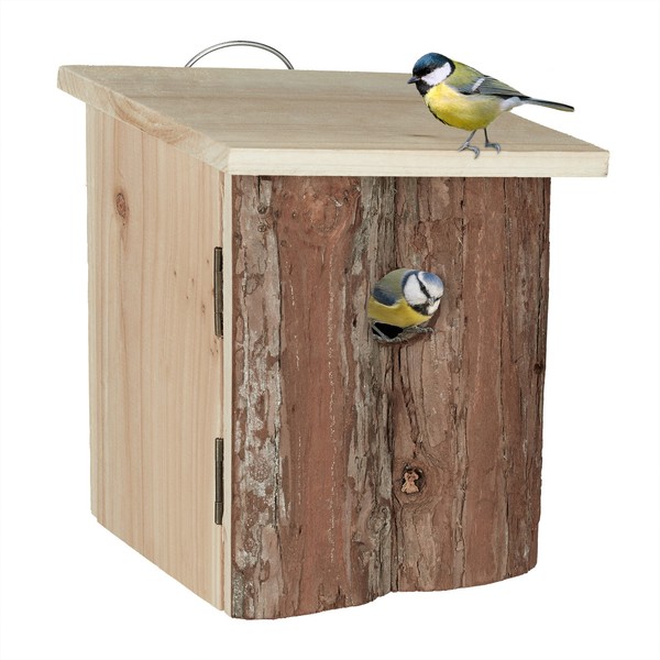 Nistkasten Vogelhaus Aus Holz Brutkasten FüR Meisen Meisenkasten 0,6 Kg 28 Mm-image