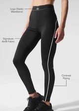 Alo Womens Black Suit Up Airlift High-Waisted Compression Leggings/Yoga Pants XS