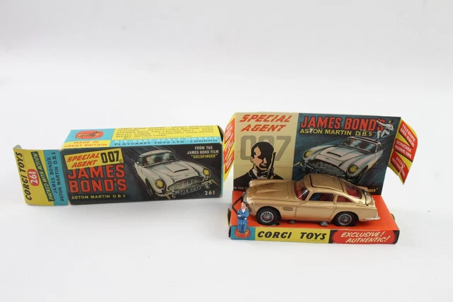 25 Corgi Toys 261 James Bond's Aston Martin DB5 Special Agent 007 Diecast Boxed