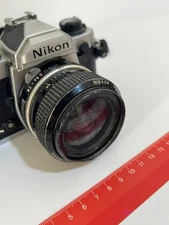 nikon fm2n 35mm SLR film camera with lens_untested_for parts or NOT working