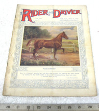RARE MAY 1917 VINTAGE RIDER AND DRIVER HORSE MAGAZINE