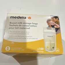Medela Breast Milk Storage Bags 100 Count 6oz BPA Free Leak Proof Freezer Safe