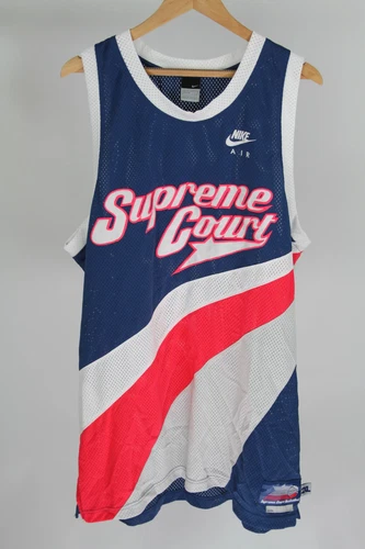 Gilet Nike Air Supreme Court, bleu, rouge et blanc XXL