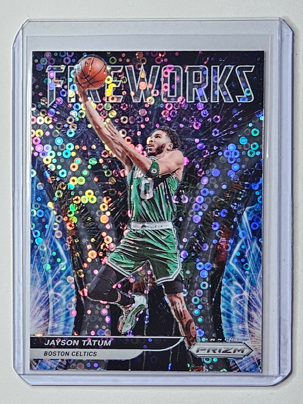 Jayson Tatum 21-22 Prizm Fireworks Disco Holo #15 Celtics Panini NBA Card 🎆