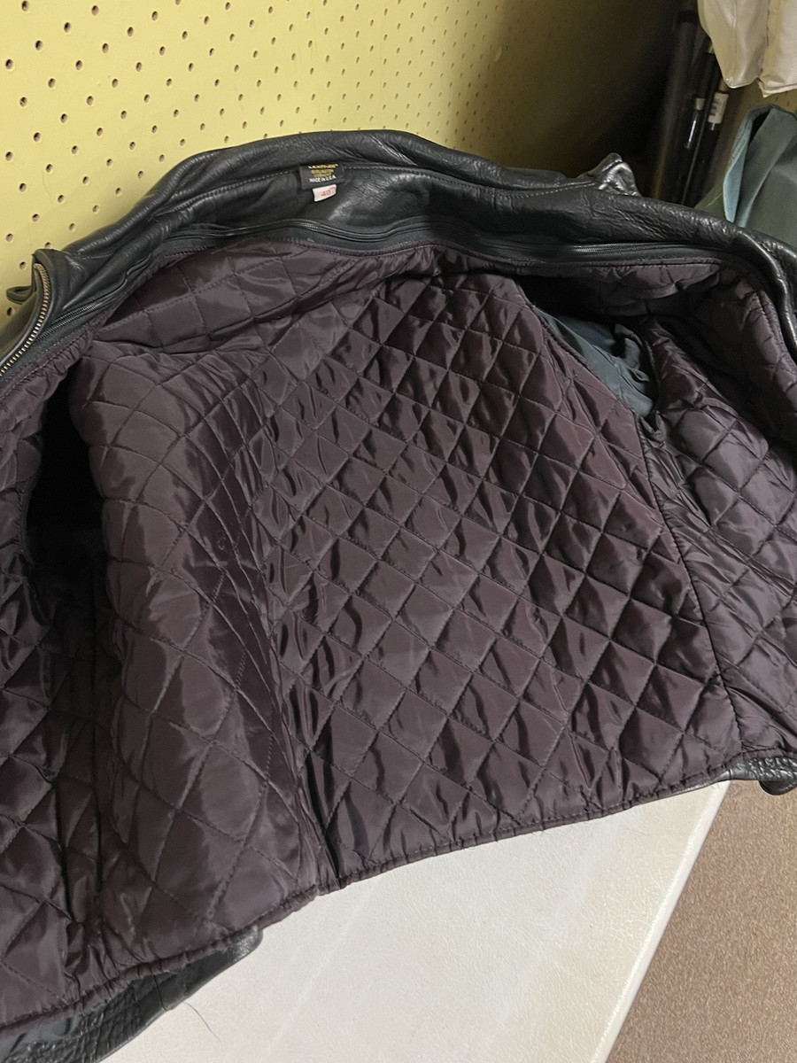 Champlain Leather Vintage Vermont Made Bomber Racer Jacket Champlain Leather Vintage Vermont Made Bomber Racer Jacket