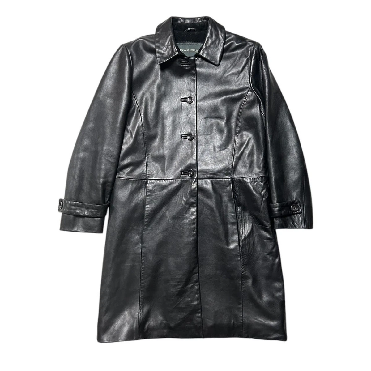 Banana Republic Leather Outer Shell Coats, Jackets & Vests Trench