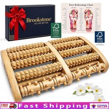 Wooden Foot Roller Massager Circulation Pain Relief Home Therapy Relaxation Gift
