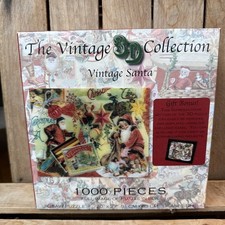 NEW Vintage Collection Christmas Puzzle "Vintage Santa" 1000 PC Jigsaw Puzzle