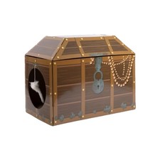 Midlee Treasure Chest Cat Scratcher House