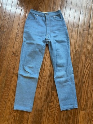 Eckhaus Latta Jeans Womens 28 Light Blue High Rise Straight Deadstock Fabric