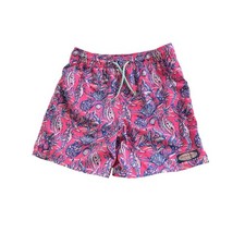 Vineyard Vines Swimsuit Shorts Trunks Boys Medium Pink Seahorse Print