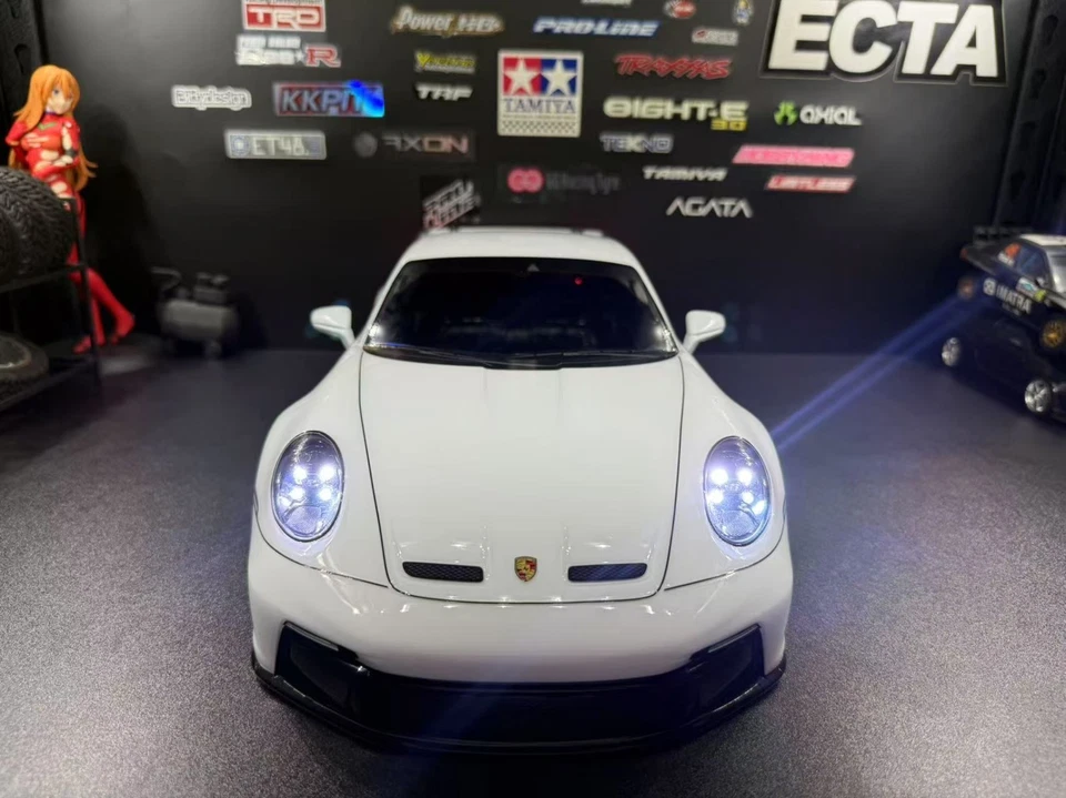 TAMIYA 1/10 Porsche 911 GT3 Body Shell – LED Headlights | Premium Detailing - Image 3 of 4