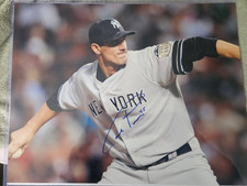 two NY Yankees  autographed 11x14  action photos Carl Pavano  & Drew Finley