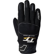 RST Iom TT Team Evo Ce Motorbike Motorcycle Textile Gloves Black / White