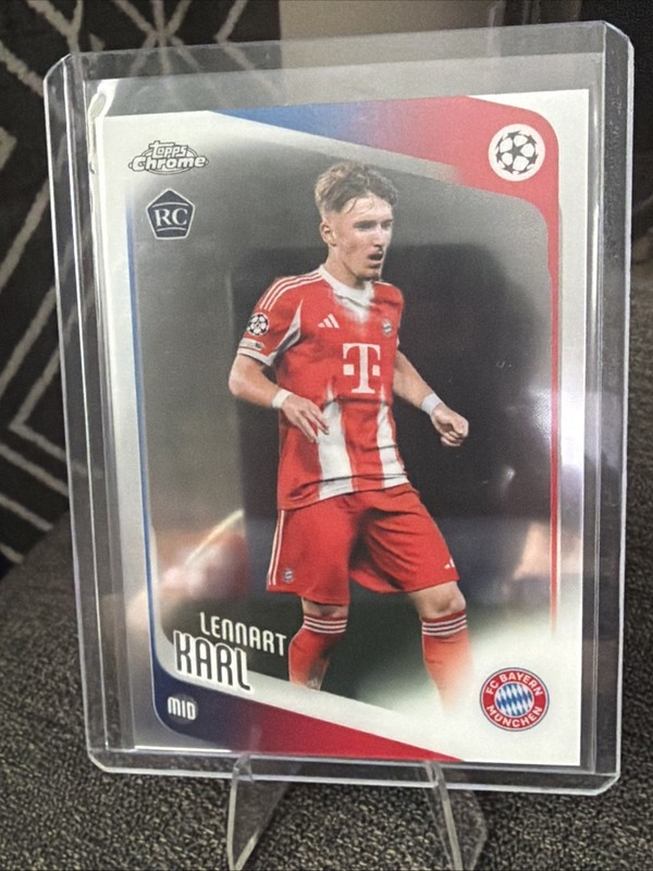 2025-26 Topps Chrome Uefa Club Competitions - Lennart Karl #187 (RC)