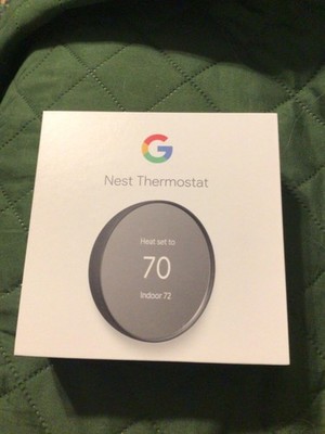 Google Nest Smart WIFI Thermostat Model G4CVZ -Snow-Brand new in unopened b
