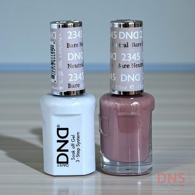 DND Gel Polish & Matching Nail Lacquer - #2345 Bare Neutral