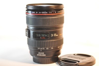 Canon EOS EF 24-105mm f/4 L USM IS lens READ for EOS 1V A2 T8 T7 90D 80D 6D 5D