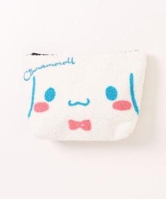 Sanrio Characters Cinnamoroll Face Sagara Embroidered Pouch White 2026SS JP LTD