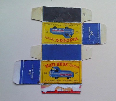 Vorlagen für Repro Box Matchbox 1-75 Nr. 60 Morris Pick Up