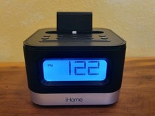 iHome Model iPL8BN Stereo FM Clock Radio With Lightning Dock for iPhone TESTED