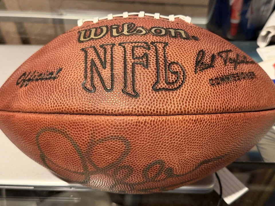 Raro Junior Seau JSA Autenticado Firmado Oficial Wilson NFL Juego Fútbol Salón de la fama Foto 3 de 4