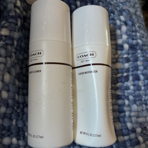 Coach Leather Cleaner and Moisturizer Sealed set One Bottle Dented