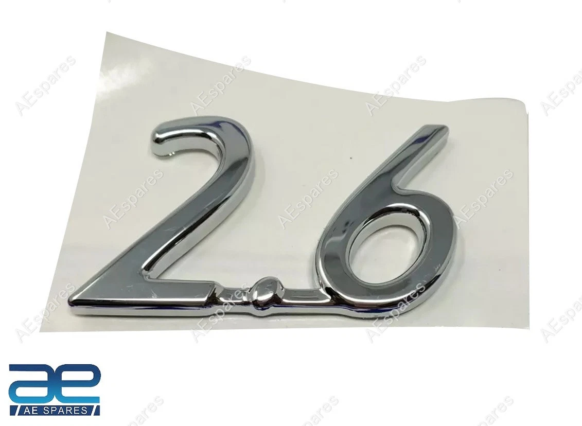 Badge 2.6 Emblem Suitable For Mahindra Scorpio 2.6L 2002-2009 01080G0650N
