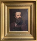 ANTIQUE OIL PAINTING Old BRITISH VICTORIAN Aesthetic Portrait Some Restoration